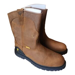 Herman Survivor Mens Bison Waterproof Steel Toe Pull On Work Boot SZ 10.5 NWT
